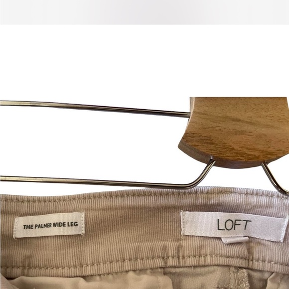 LOFT Tan Wide-Leg Pants - Picture 3 of 3